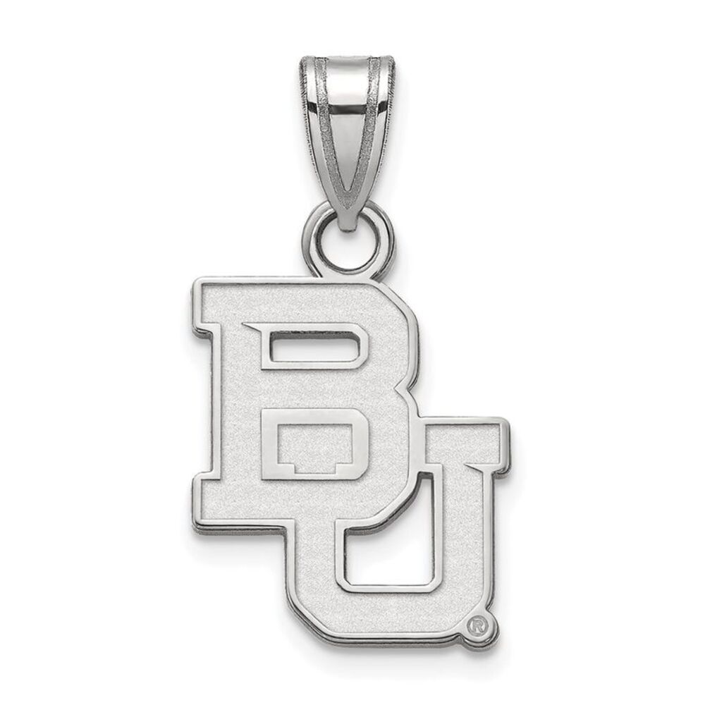 Sterling Silver Baylor U Small 'BU' Pendant